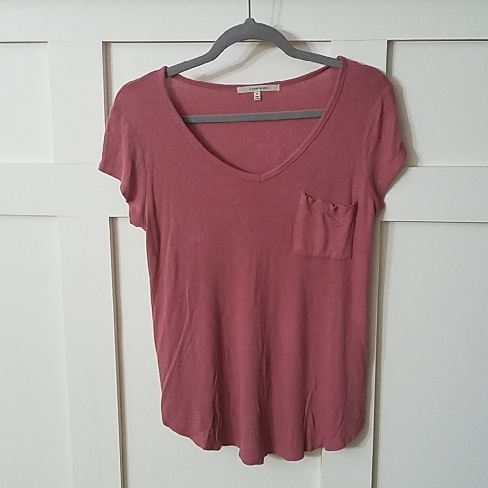 41 Hawthorne medium vneck tshirt mauve